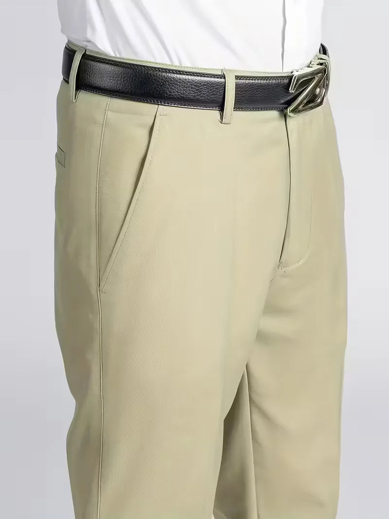 Casual chic heren pantalon met comfortabele stretch taille