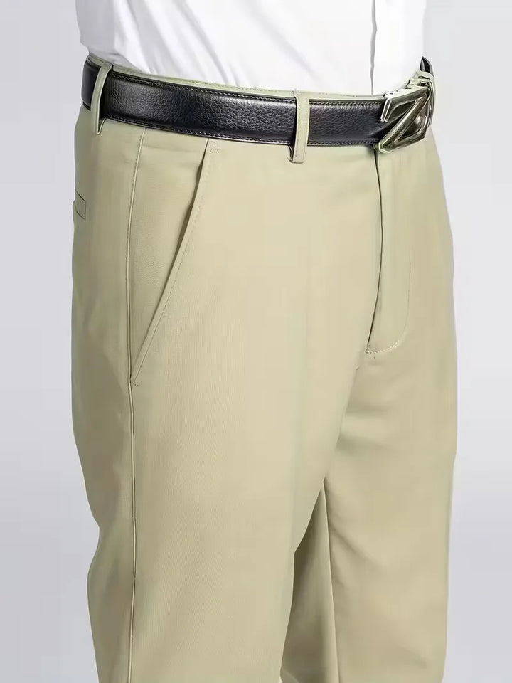 Casual chic heren pantalon met comfortabele stretch taille