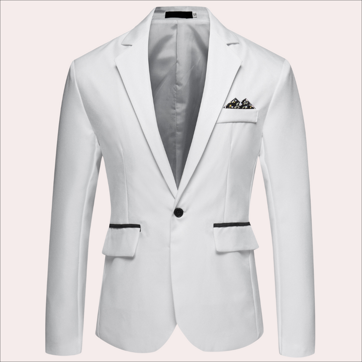 Herenblazer Magnus voor een verfijnde look. Hoogwaardige bovenkleding, ideaal voor smart casual en formeel.
