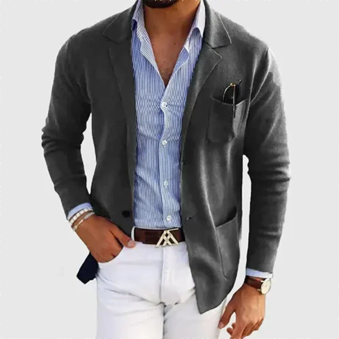 Moderne heren blazer rugzijde, comfortabele pasvorm voor heren mode