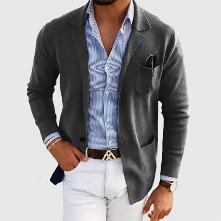 Moderne heren blazer rugzijde, comfortabele pasvorm voor heren mode