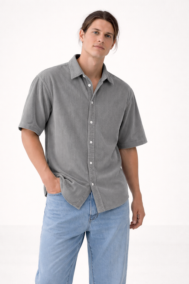 Casual herenmode overhemd in lichte stof, ideaal voor een relaxte zomertrend
