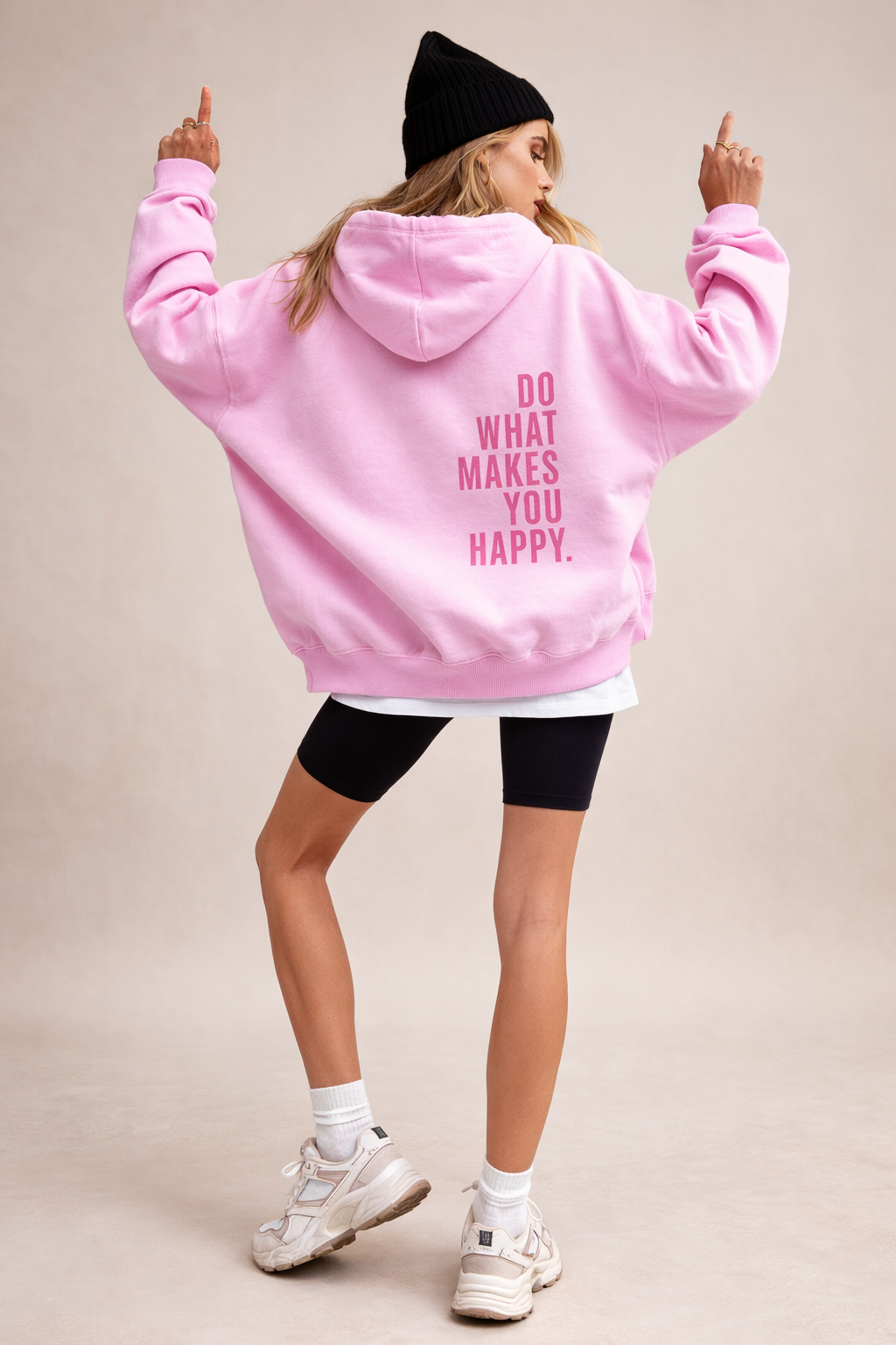 Dames casual hoodie met trendy print, perfect voor comfortabele streetwear look. Ideaal voor lente en zomer.