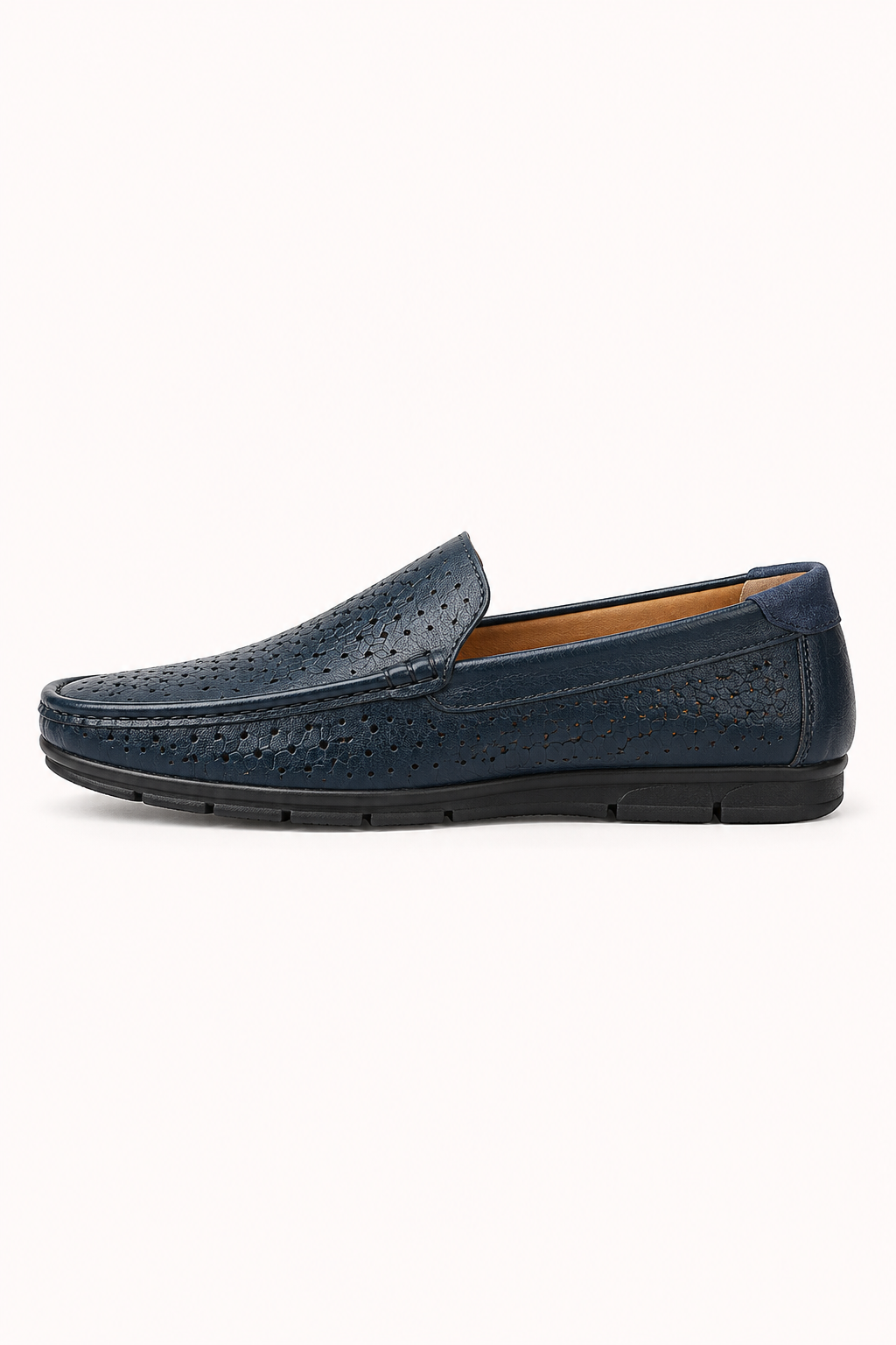 Comfortabele heren instappers in khaki kleur, casual loafers voor zomerse dagen