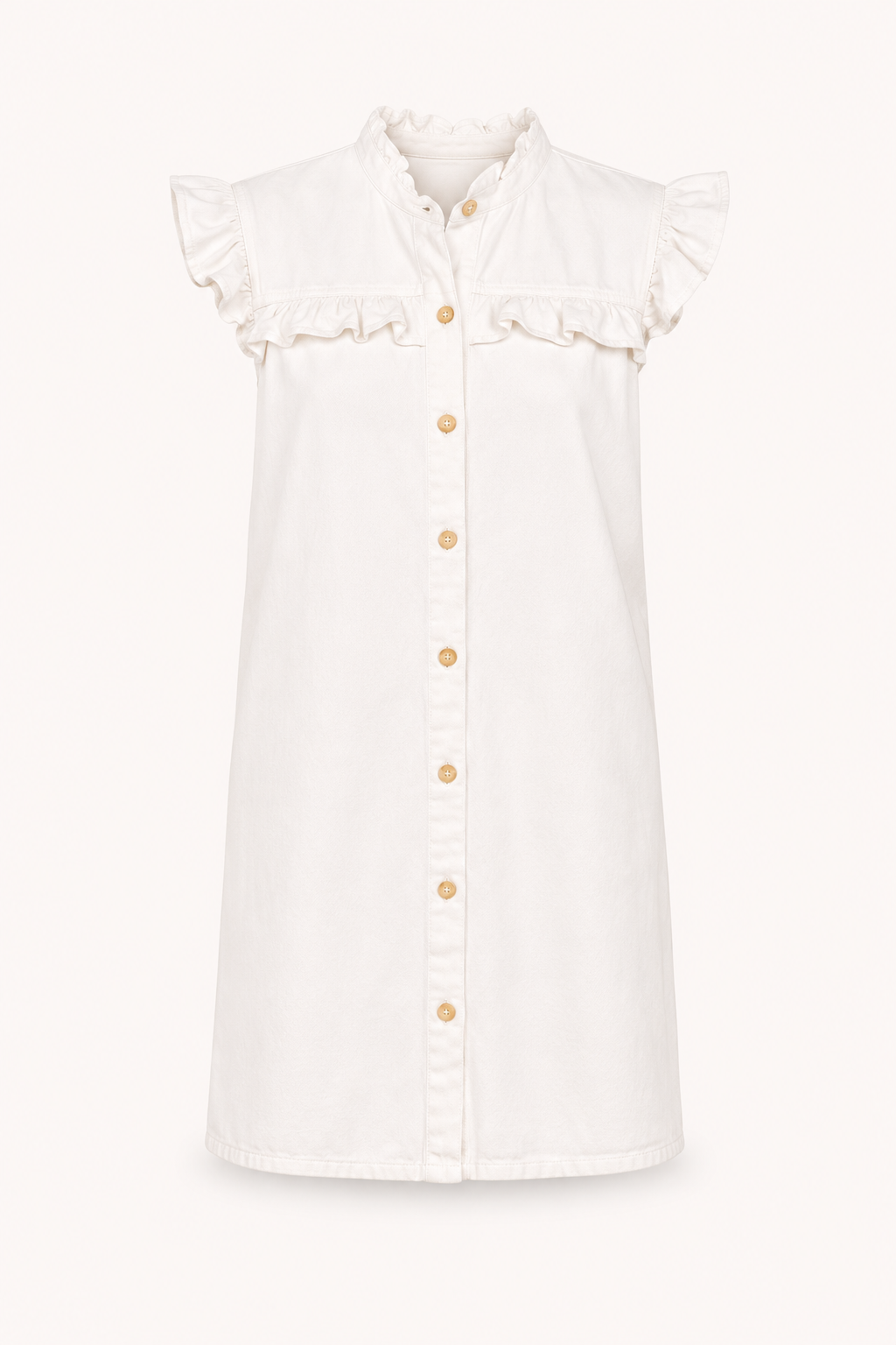 Chique en comfortabel kort roze jurkje voor dames, met ruches en knopen, geschikt voor zomerse gelegenheden.