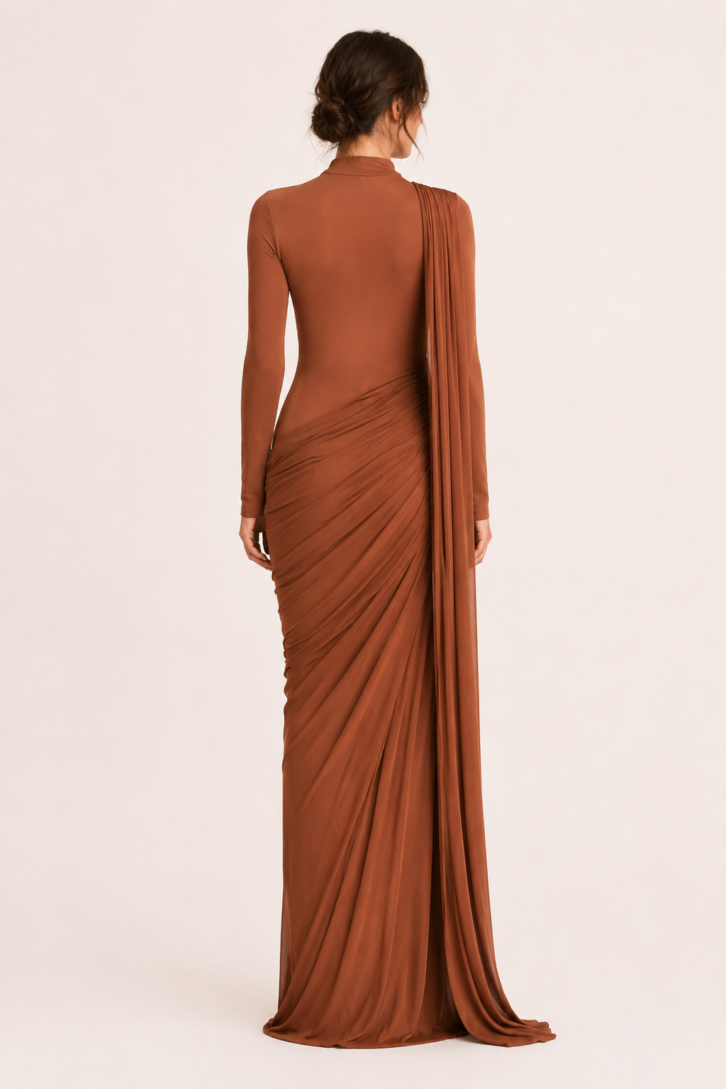 Lange mouwen galajurk, een stijlvolle keuze voor elke formele dames gelegenheid. Tijdloos design.