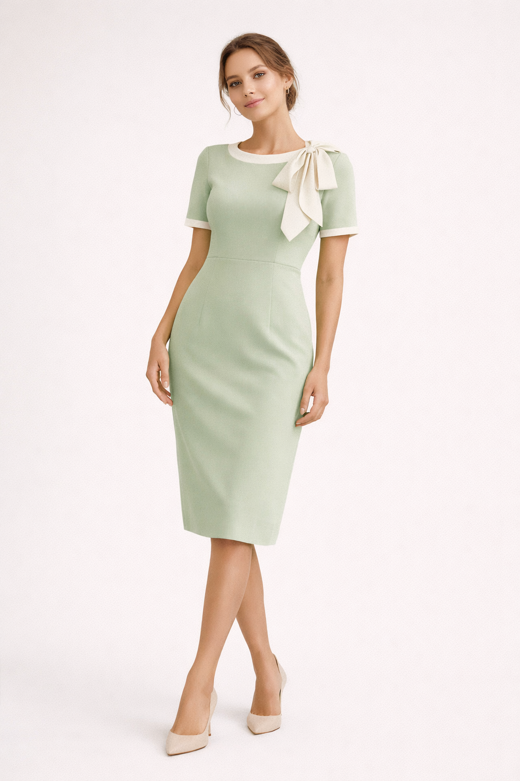Lange elegante jurk Erica in dames mode, ideaal voor formele gelegenheden