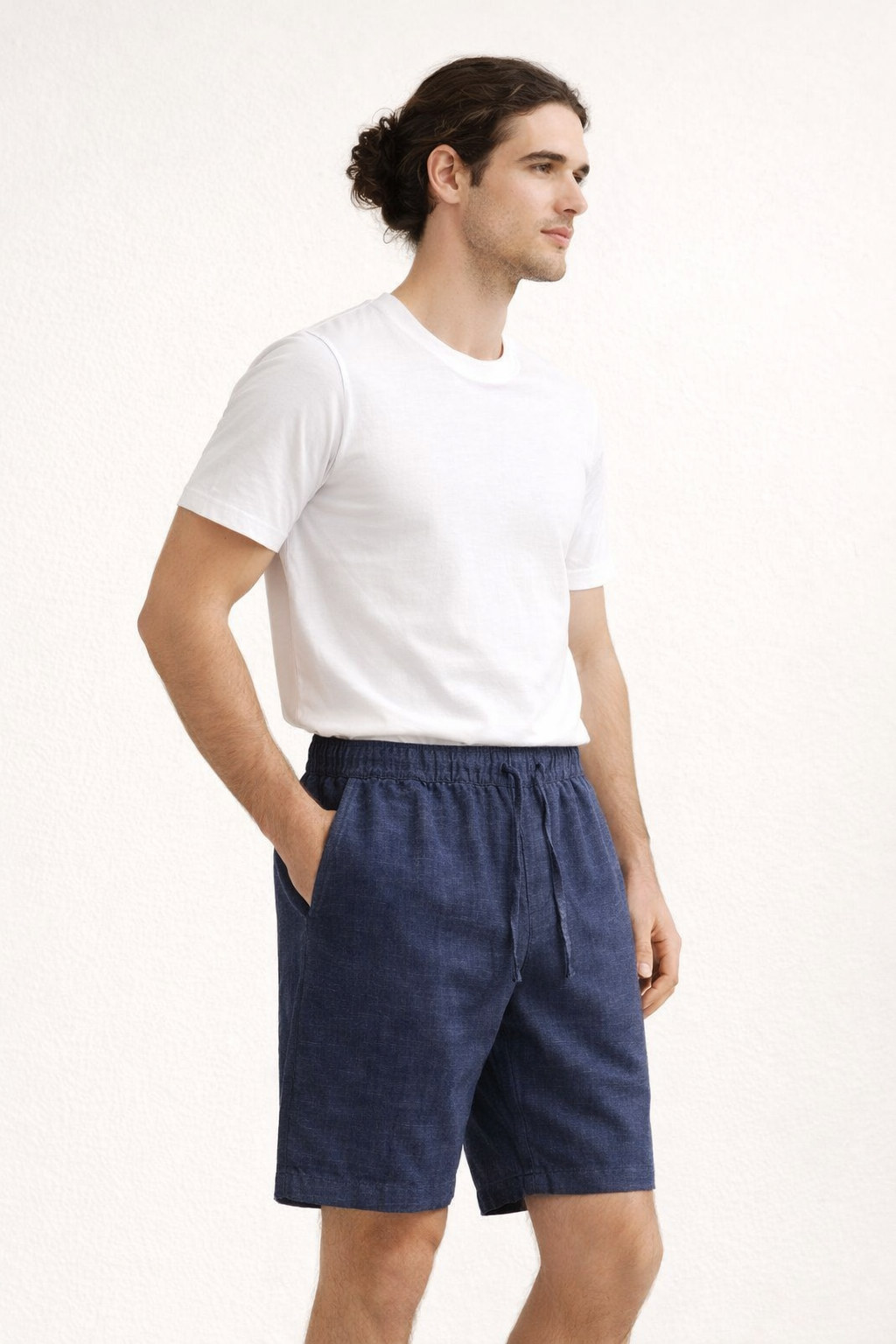 Ademende heren zomer shorts met trekkoord, ideaal voor strand en warm weer, voor ultiem comfort.