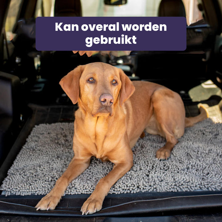 Antislip onderkant van de hondenmat voor stevige ligging op de vloer