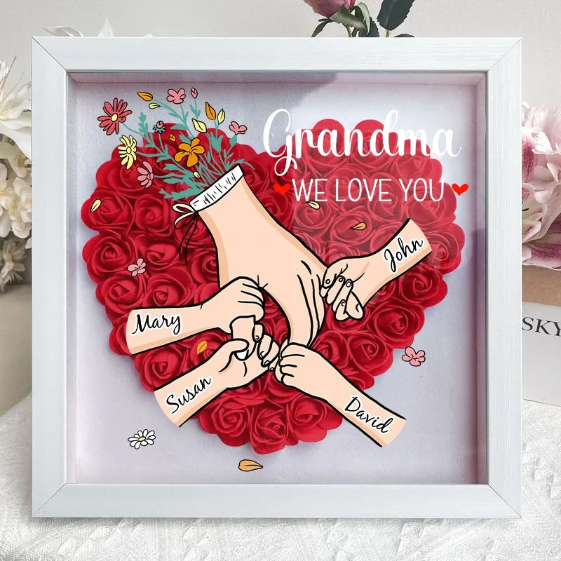 Gepersonaliseerde bloemenlijst met naam voor moeder, perfect Moederdag cadeau.