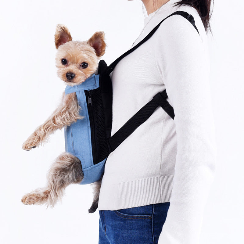 Draagzak huisdier, comfortabel hond vervoer voor lange tochten. Veilig & praktisch hondenaccessoire.