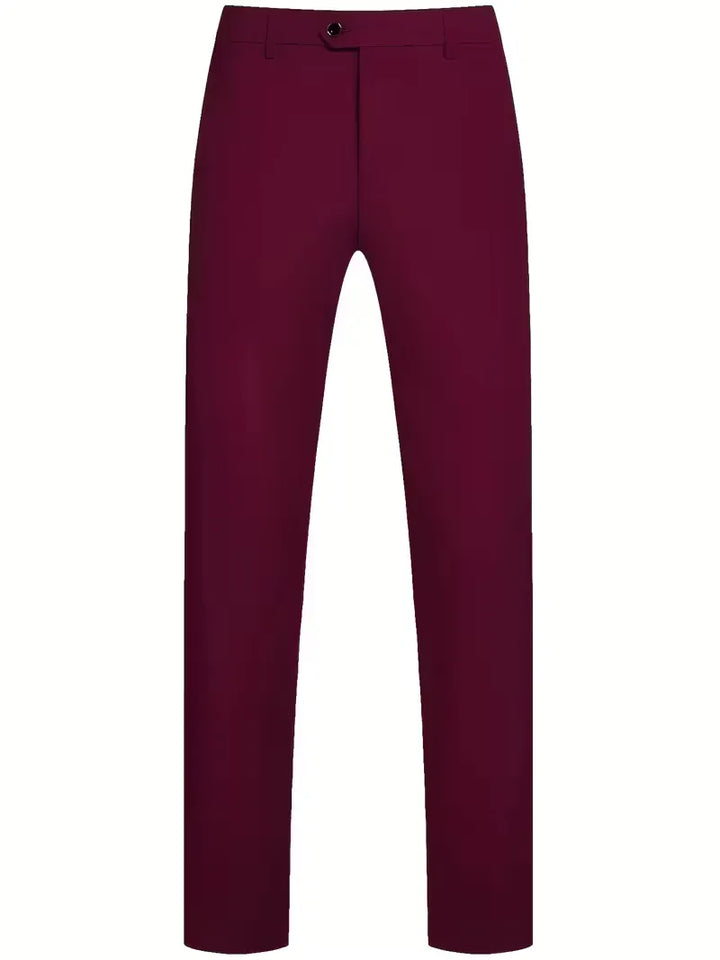 Detailopname van de stof van het slim fit herenpak