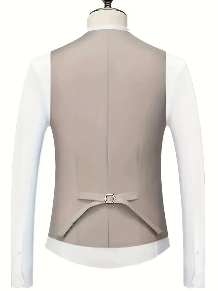 Moderne slim fit herenmode driedelig trouwpak