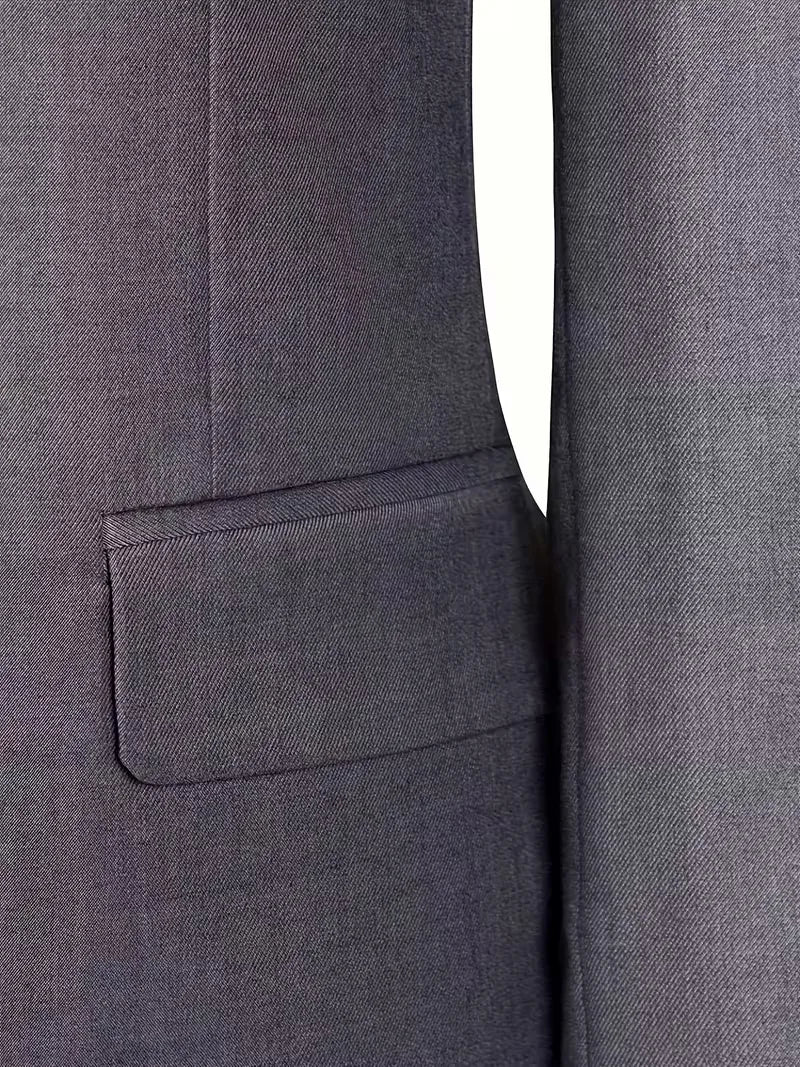 Strakke snit van het slim fit driedelige herenpak