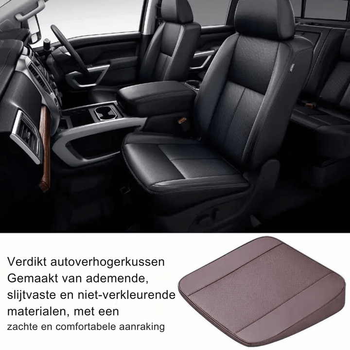Ergonomisch auto zitkussen voor extra zicht en comfort tijdens het rijden