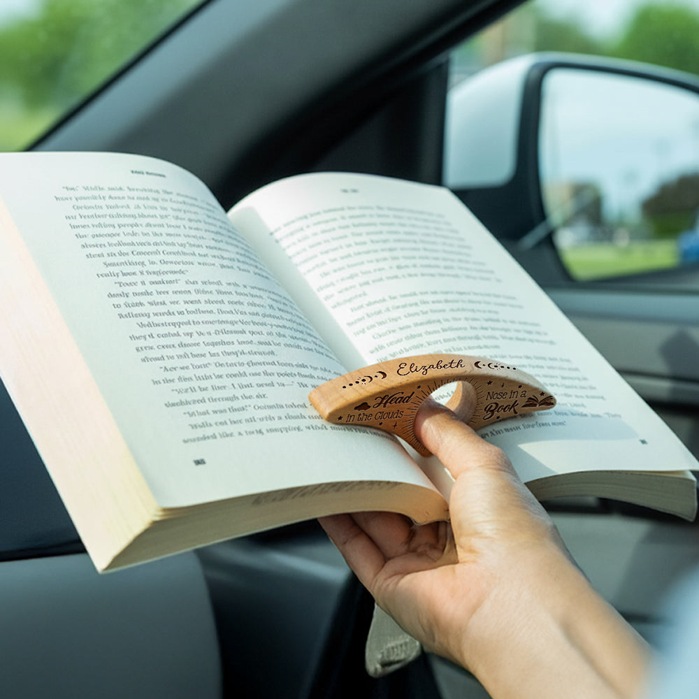 Handige houten boekenhouder om pagina's open te houden, bevordert comfortabel lezen.