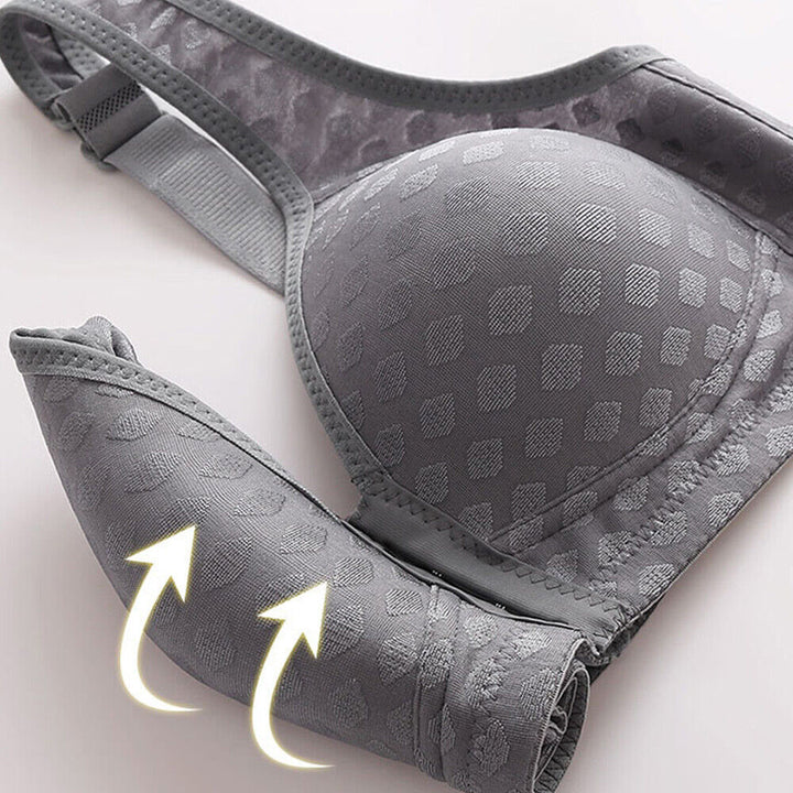 Witte comfort bh voor dames met elegante afwerking en stevige steun