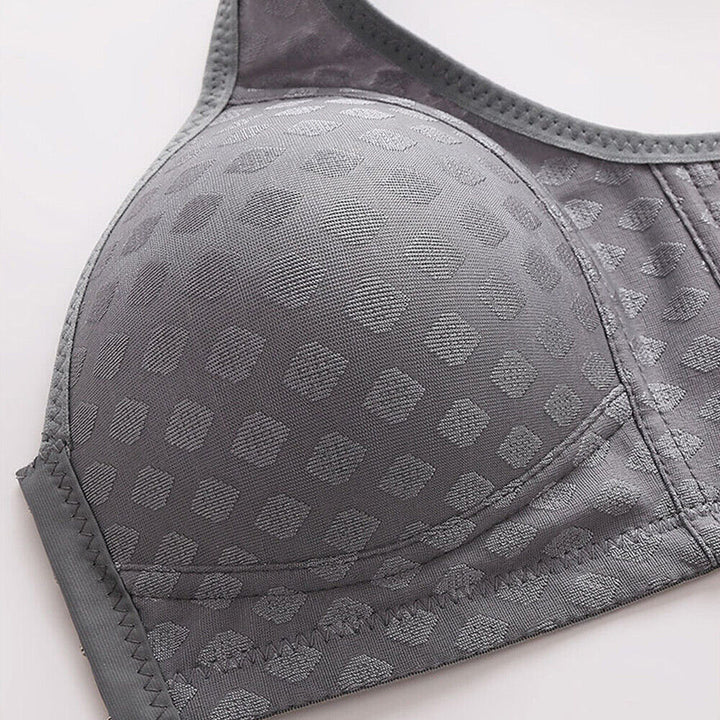 Zwarte variant van de comfortabele beugelloze dames lingerie bh
