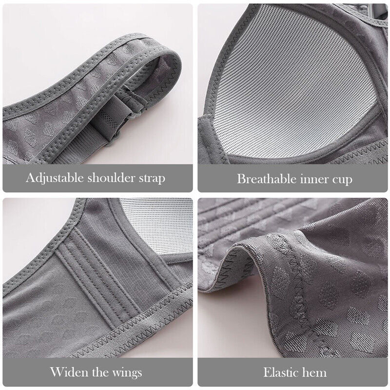 Detail van de schouderbandjes en cups van de dames push-up bh
