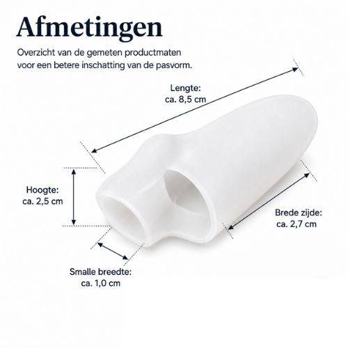 Ergonomische teen spreider voor verlichting bij hallux valgus