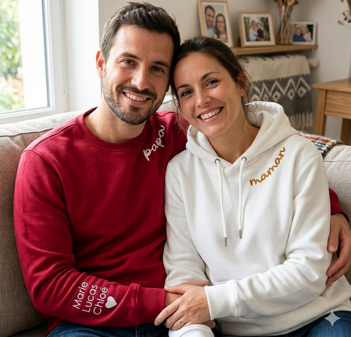 Trendy sweatshirt 'MOM' voor dames, comfortabele en gepersonaliseerde kleding.