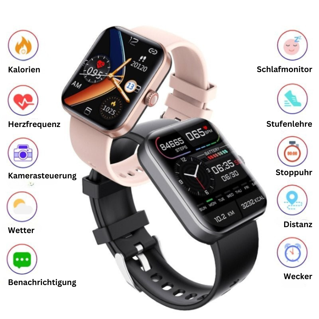 Smartwatch bloedglucosemeter voor diabetes patiënten, GlucoWatch meet bloedsuiker pijnloos en continu.