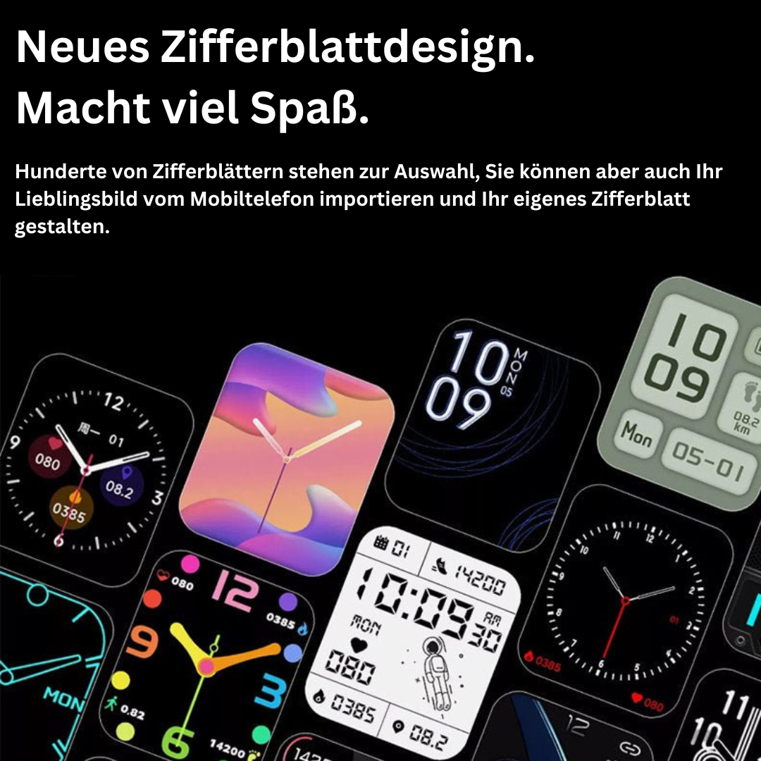 Close-up van GlucoWatch smartwatch sensor die pijnloos bloedglucose en andere vitale functies meet.