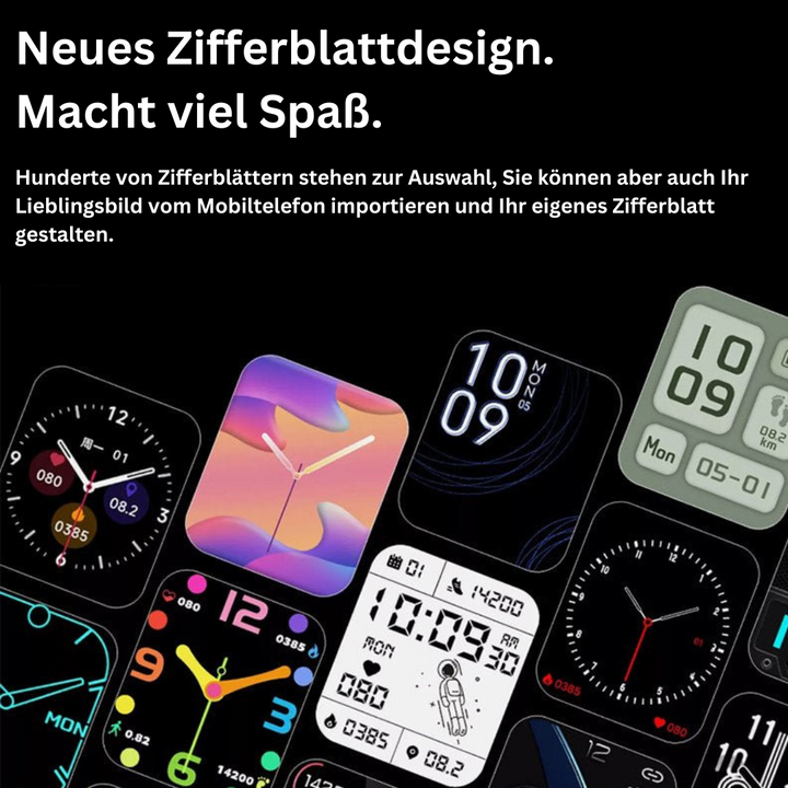 Close-up van GlucoWatch smartwatch sensor die pijnloos bloedglucose en andere vitale functies meet.