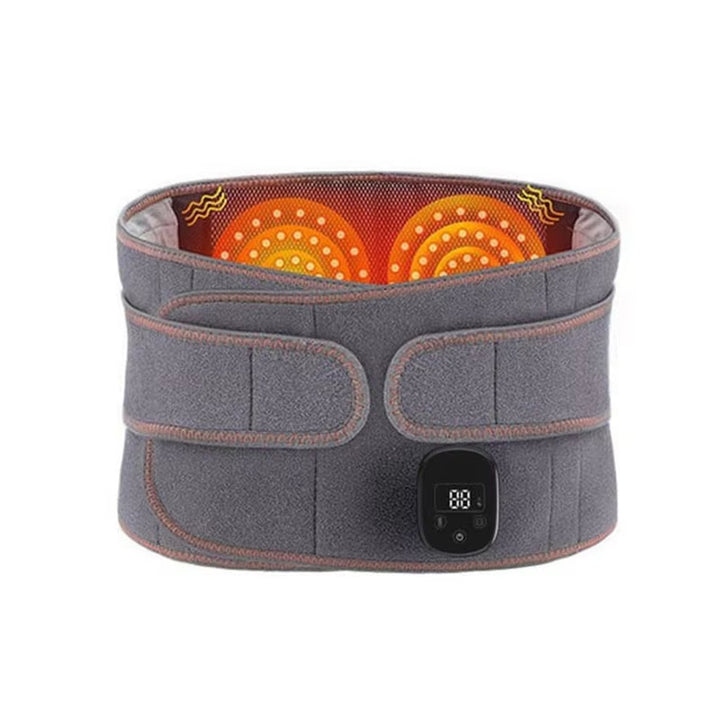 Verwarmende Lendesteunband met Massagefunctie – Draadloos & Instelbare Warmte