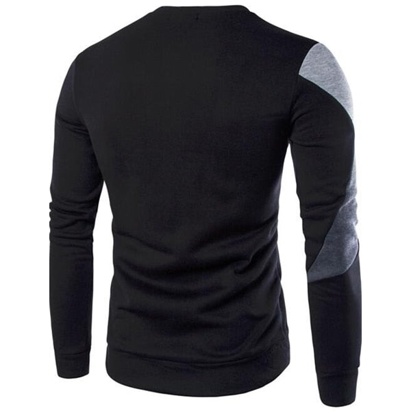 Stijlvolle casual herenkleding trui getoond vanuit een andere hoek