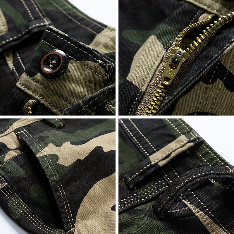 Trendy heren camo korte broek, comfortabel en stijlvol. Een must-have voor zomerse herenmode.