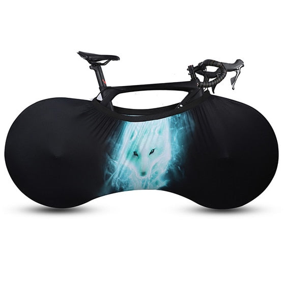 Details van de elastische stof van de fiets cover