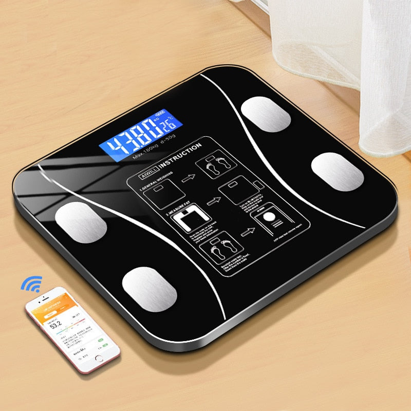Fitscale slimme lichaamsanalyse weegschaal voor gewicht en vetpercentage