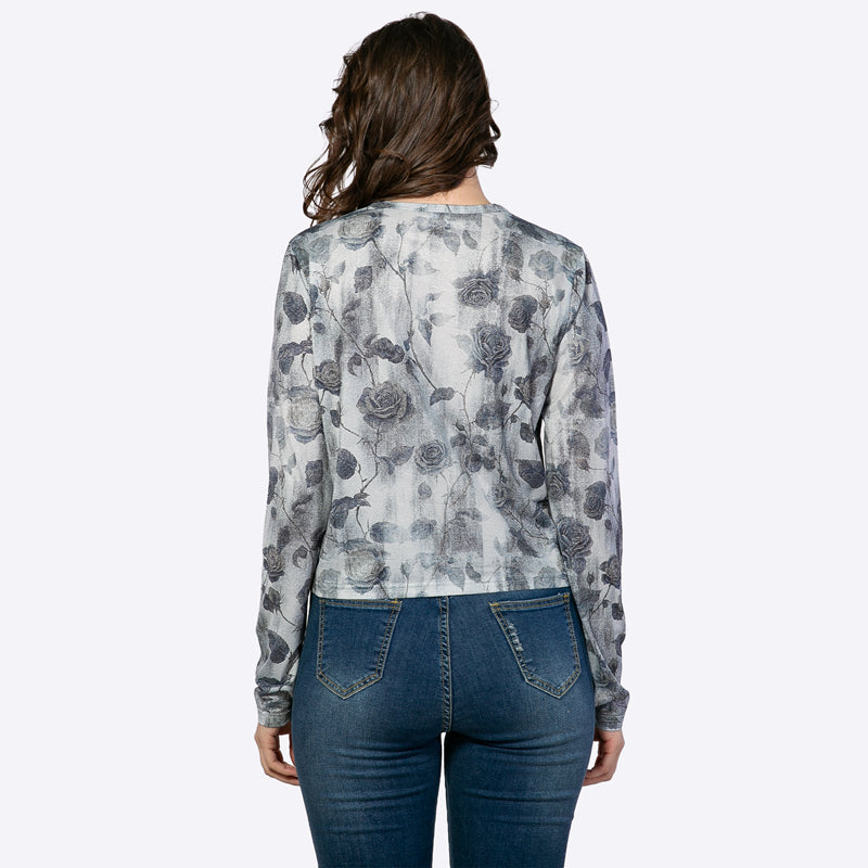 Dames Bloemenprint Blouse – Elegante Lange Mouwen & Comfortabele Pasvorm