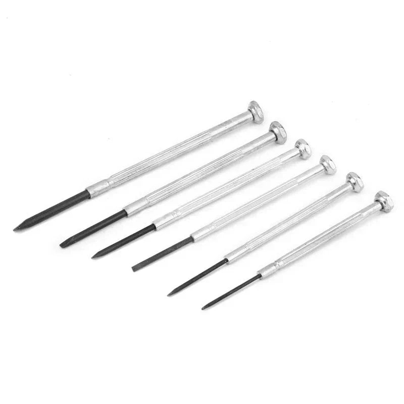 Compacte 11-delige precisie schroevendraaierset met opbergtas, perfect voor gedetailleerde elektronica reparaties.