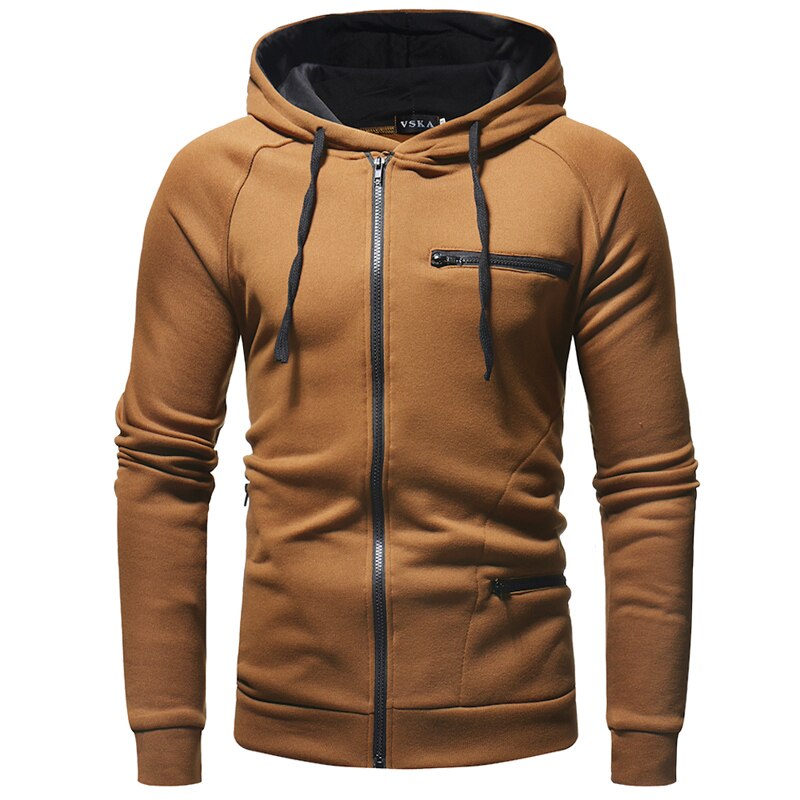 Detailopname van de ritssluiting op een heren vest