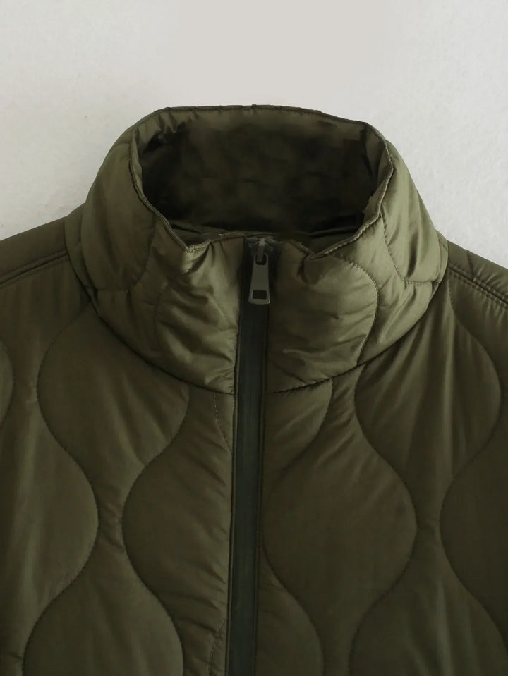 Kwaliteitslabel en hangtag van de casual bodywarmer
