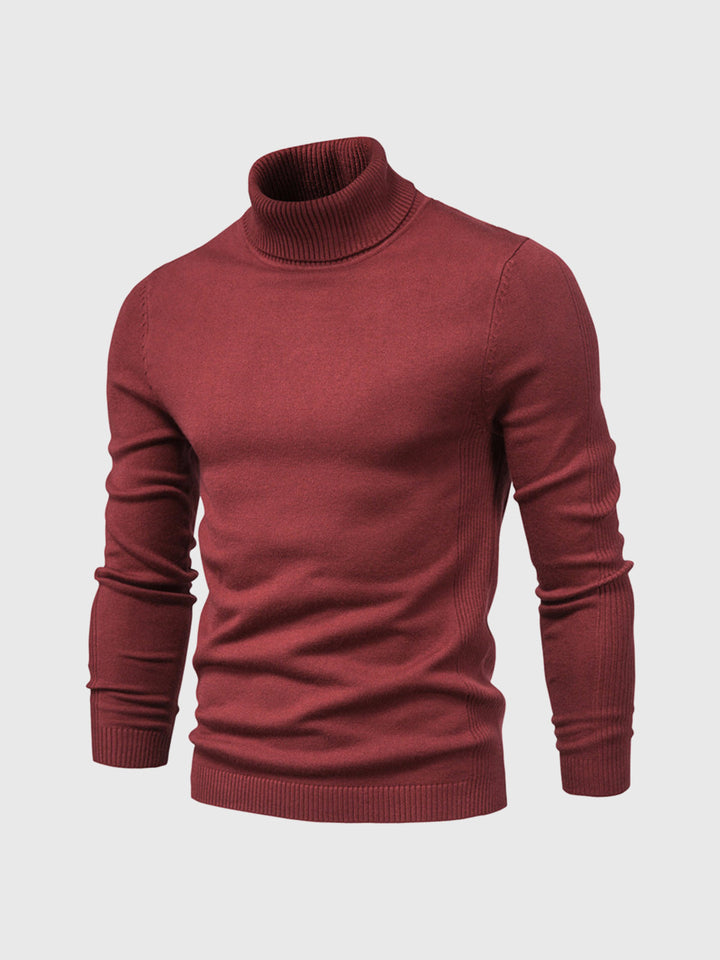 Witte heren coltrui met lange mouw, elegant en tijdloos. Veelzijdig voor zakelijk of casual gebruik in winter.