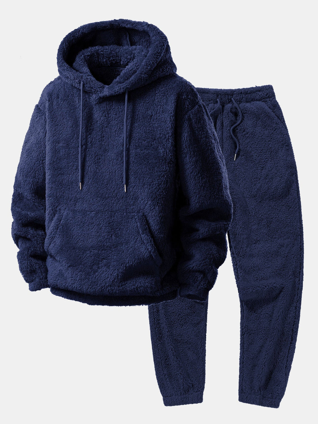 Trendy pluche loungeset voor heren in herfst en winter stijl