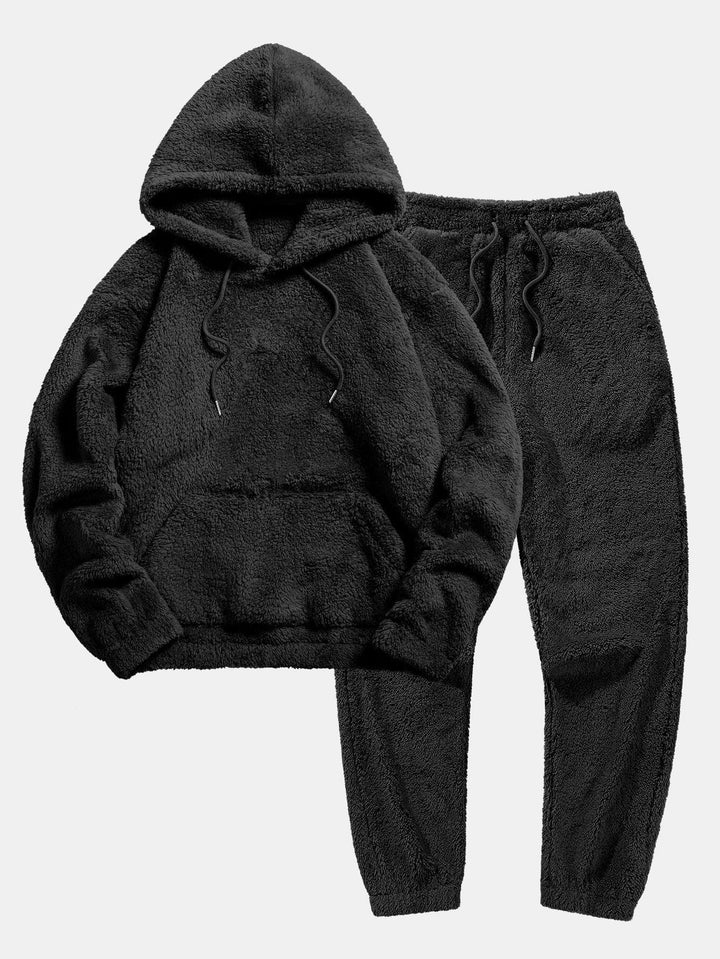 Stijlvolle twee-delige lounge set met hoodie en jogger in herfsttinten