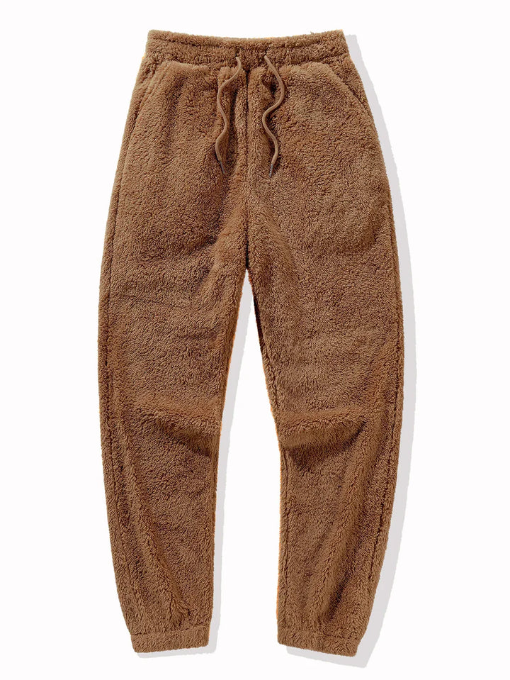 Warme fleece set bestaande uit hoodie en jogger voor heren