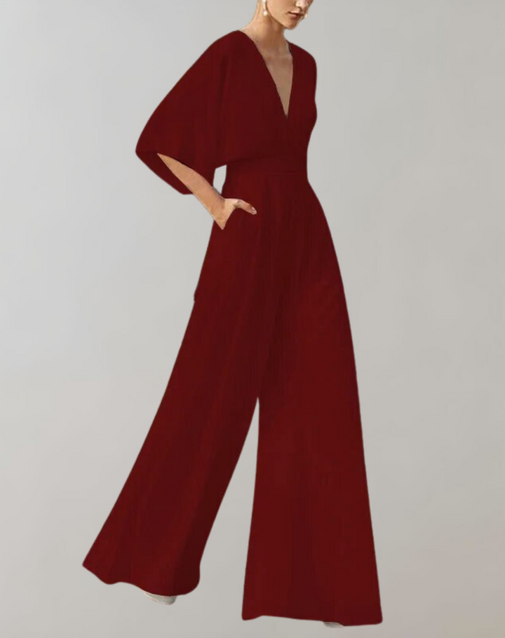 Zomerse jumpsuit voor dames met korte mouwen en comfortabele pasvorm