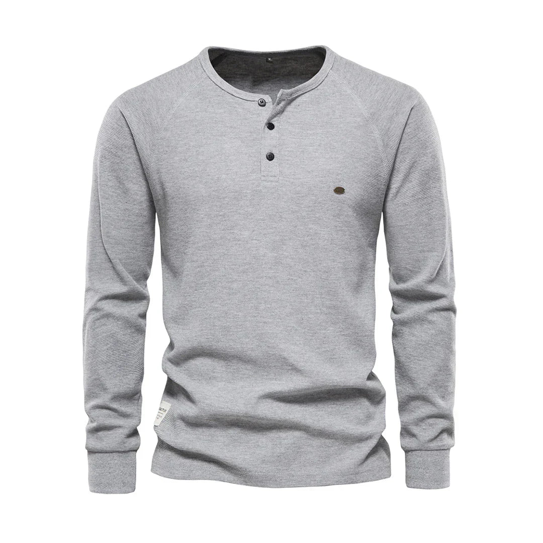 Heren shirt in lichtgrijs met comfortabele pasvorm