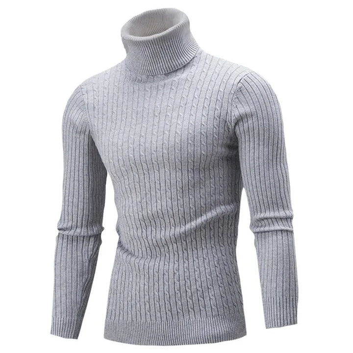 Stijlvolle heren coltrui, slim fit gebreid, ideaal voor zowel casual als zakelijke winteroutfits.