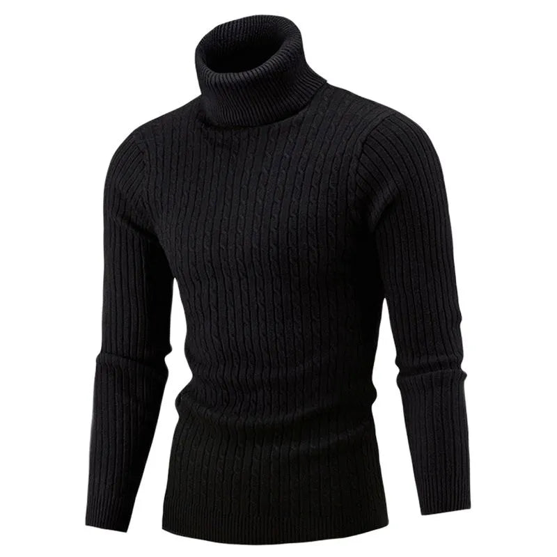 Moderne slim fit heren coltrui, gebreid voor comfort en een elegante uitstraling. Een winter essentieel.