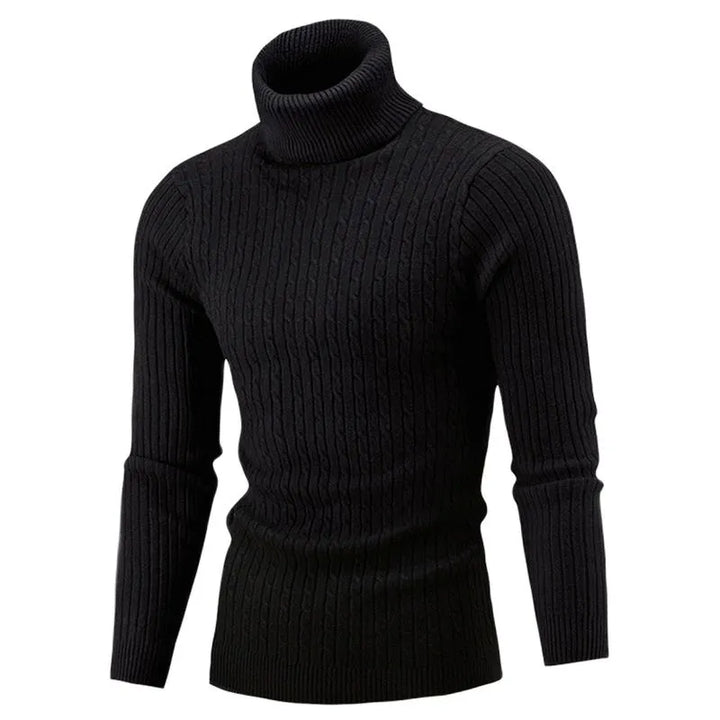 Moderne slim fit heren coltrui, gebreid voor comfort en een elegante uitstraling. Een winter essentieel.