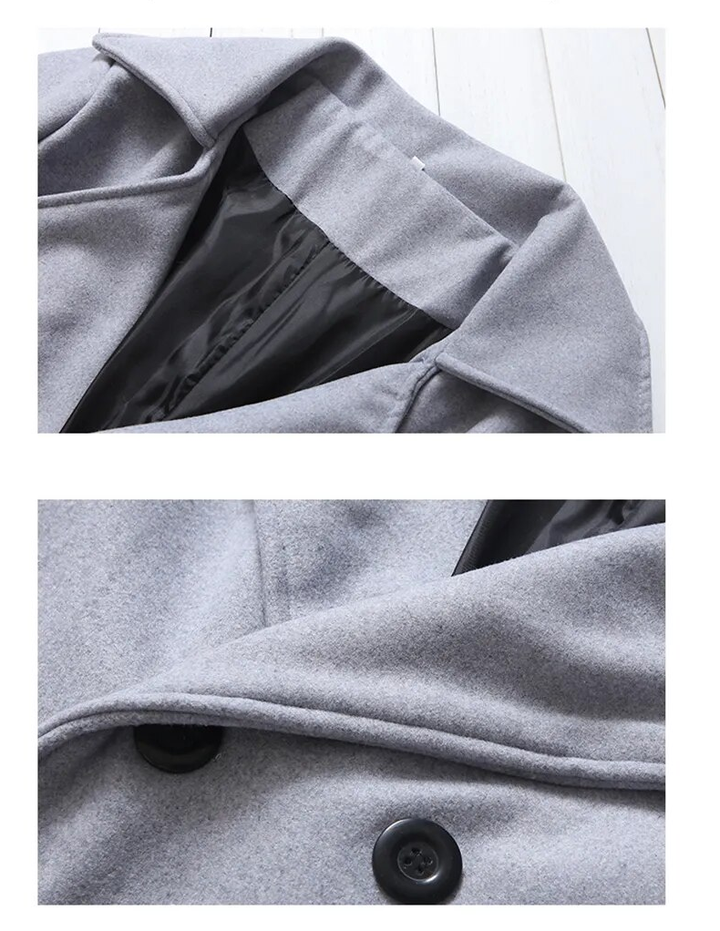 Modieuze heren Britse trenchcoat, veelzijdige winddichte jas voor een complete herenoutfit.