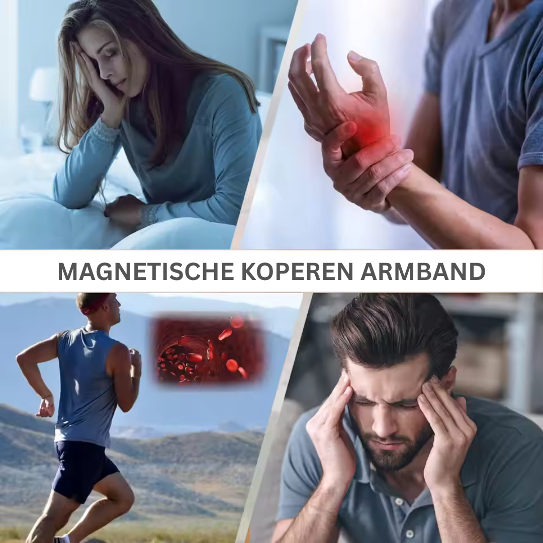Duurzaam koperen wellness sieraad met uniek patroon voor dames en heren