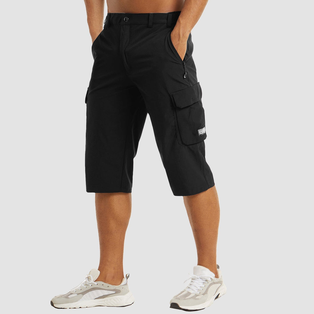 Groene sneldrogende heren shorts voor outdoor activiteiten