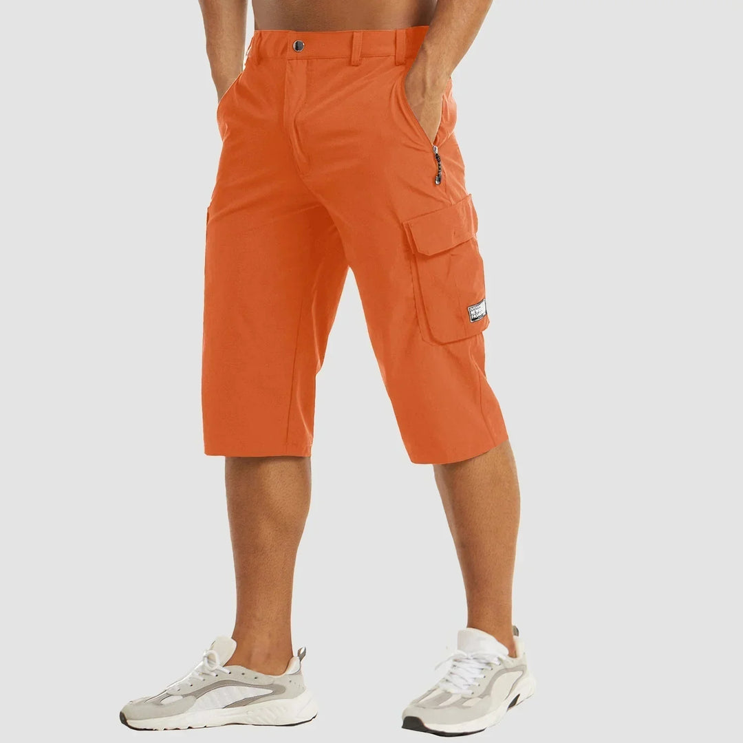 Grijze heren short ideaal voor warme zomerdagen en reizen